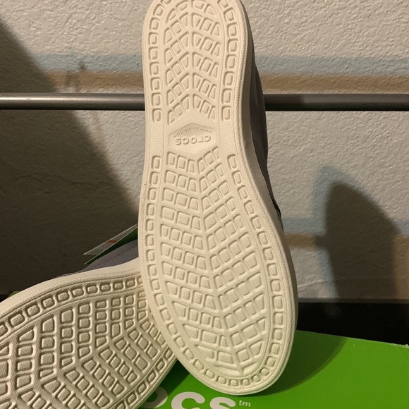 NWT Silver Slip on CROCS, super cute, looking for a home - Picture 2 of 4